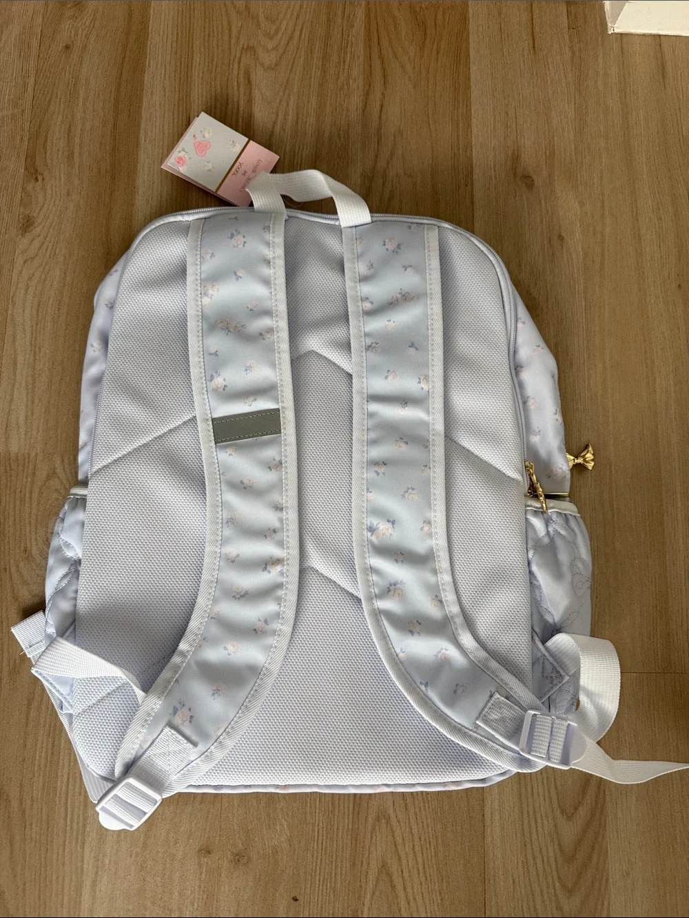 LoveShackFancy x Target Yoobi Everblooming Rosettes Ditsy Backpack Breezy Blue